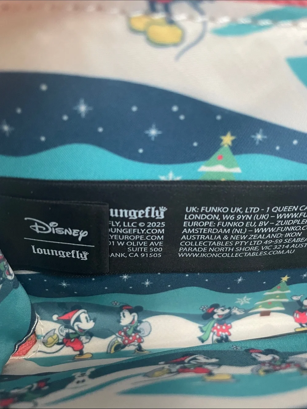 Loungefly Disney Mickey & Minnie Sledding Holiday Winter Wallet (NO Wristlet)